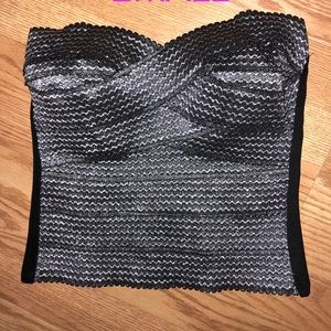 Sexy Black Bandeau tube top